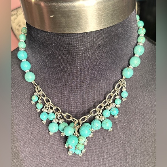 Turquoise Beaded Necklace - Picture 1 of 5